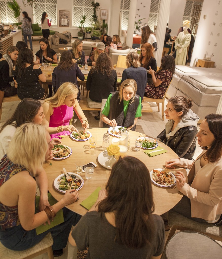 arielle haspel hosts a spring potluck in nycgraphy