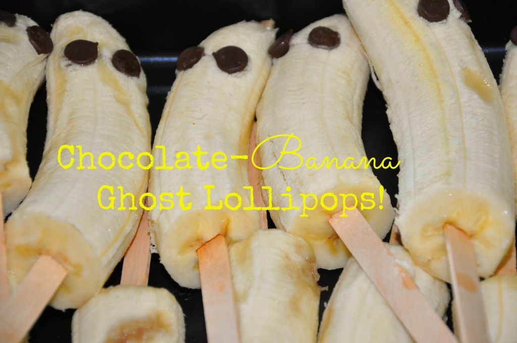 Chocolate-Banana Ghost Lollipops