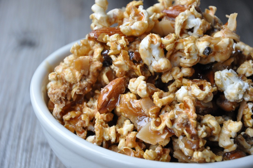 healthy coconut caramel crackerjacks - gluten-free and no corn syrup - made by arielle haspel of bewellwitharielle.com