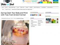 arielle fierman, flicks and food, be well with arielle, bewellwitharielle.com, spring tips, lose weight